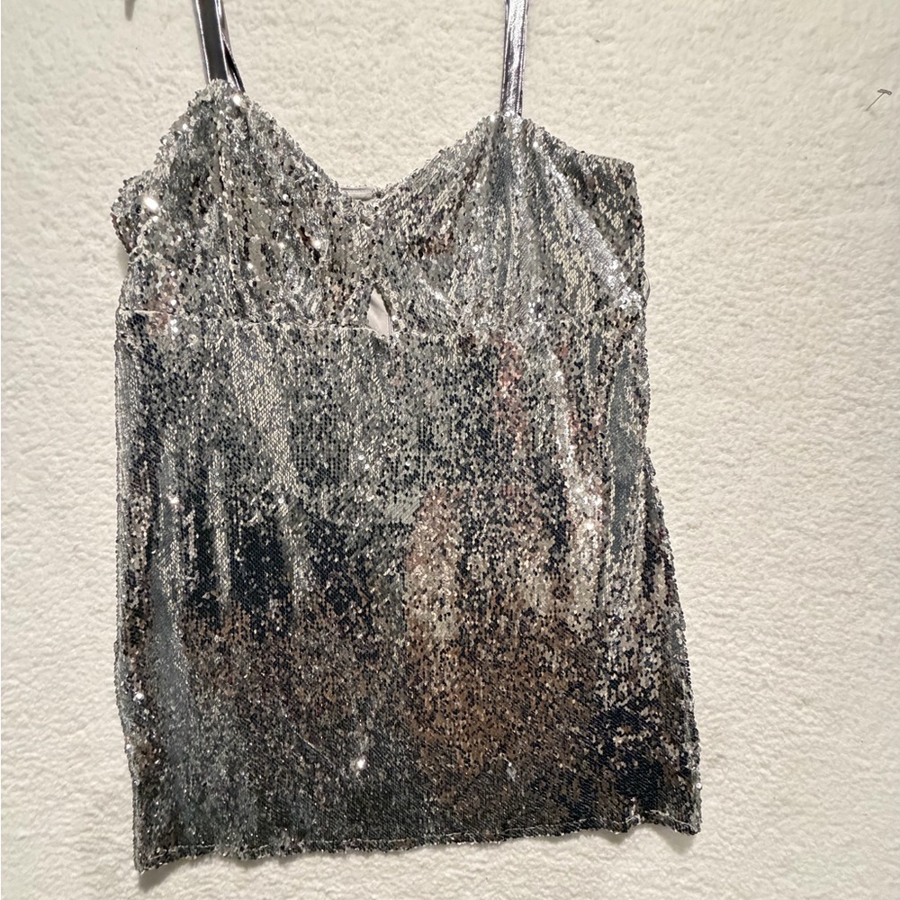 Silver Sequin - Women's Sparkle dress graduation